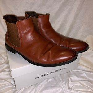 Men’s Steve Madden Leather Chelsea Boot